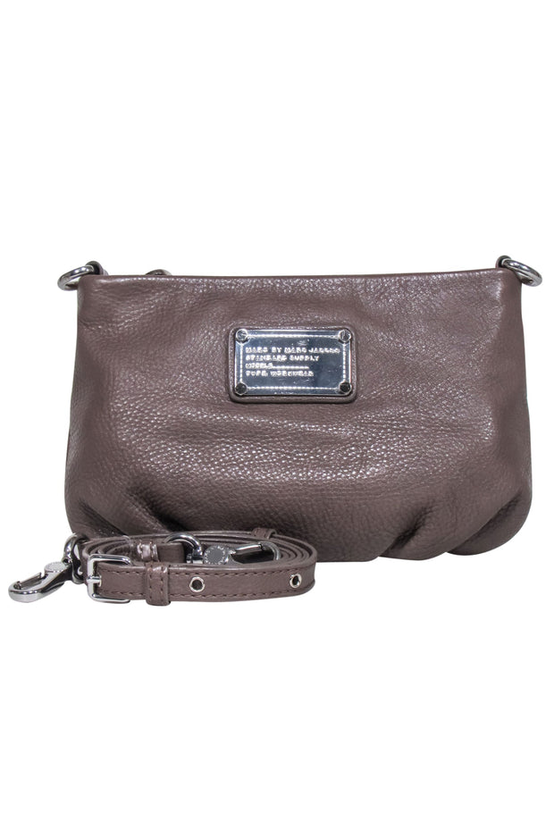 Current Boutique-Marc by Marc Jacobs - Taupe Pebbled Leather Mini Crosssbody Bag