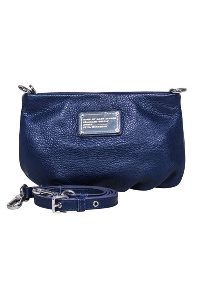 Current Boutique-Marc by Marc Jacobs - Indigo Pebbled Mini Crossbody Bag