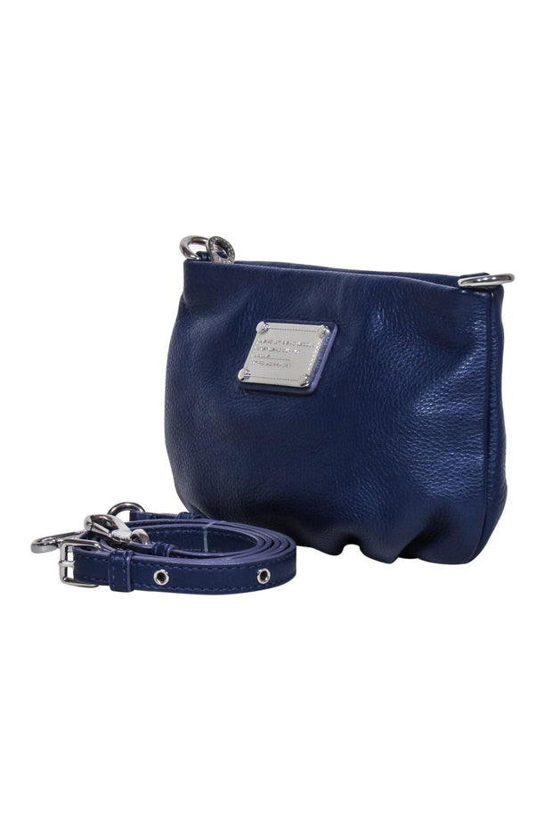 Current Boutique-Marc by Marc Jacobs - Indigo Pebbled Mini Crossbody Bag