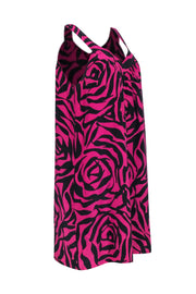 Current Boutique-Marc by Marc Jacobs - Pink & Black Zebra Print Sleeveless Shift Dress Sz M