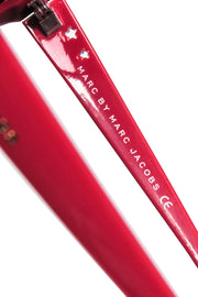 Current Boutique-Marc by Marc Jacobs - Dark Pink Rounded Star Cut Out Sunglasses