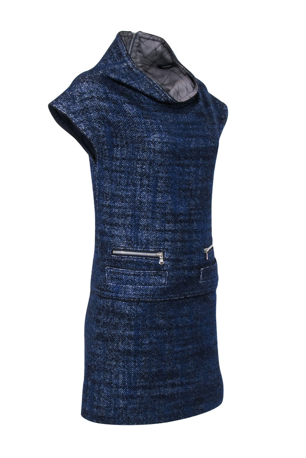 Current Boutique-Marc by Marc Jacobs - Navy, Black, & White Tweed Wool Blend Dress Sz XS