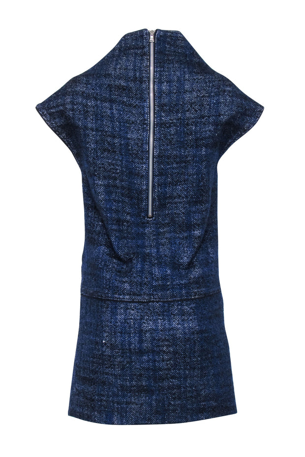 Current Boutique-Marc by Marc Jacobs - Navy, Black, & White Tweed Wool Blend Dress Sz XS