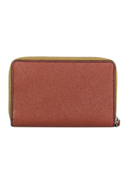 Current Boutique-Marc by Marc Jacobs - Green & Brown Color-Block w/ Tan Trim Wristlet
