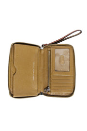 Current Boutique-Marc by Marc Jacobs - Green & Brown Color-Block w/ Tan Trim Wristlet