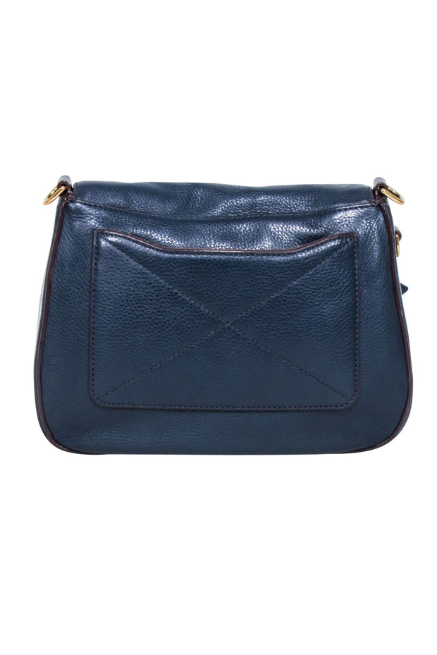 Current Boutique-Marc Jacobs - Navy Pebbled Leather Crossbody Bag