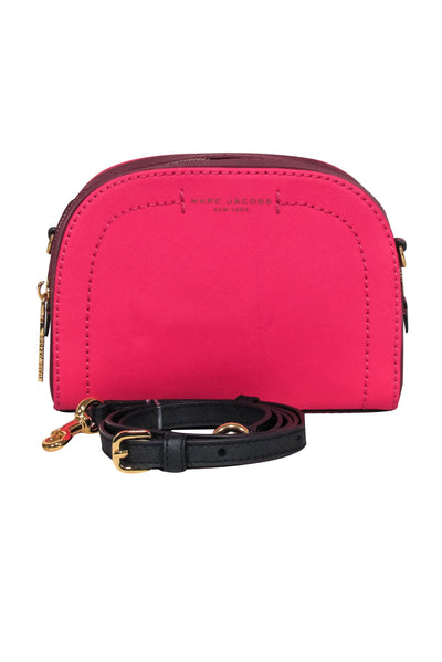 Current Boutique-Marc Jacobs - Hot Pink Saffiano Leather Crossbody Bag