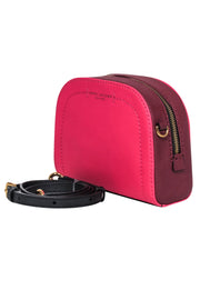 Current Boutique-Marc Jacobs - Hot Pink Saffiano Leather Crossbody Bag