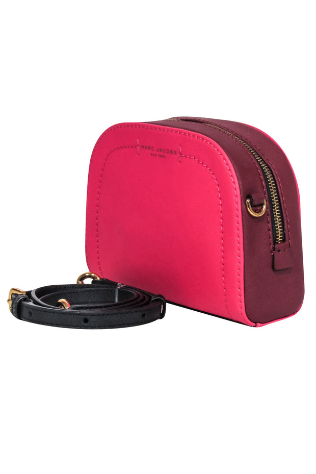 Current Boutique-Marc Jacobs - Hot Pink Saffiano Leather Crossbody Bag