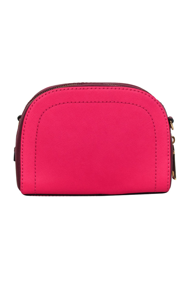 Current Boutique-Marc Jacobs - Hot Pink Saffiano Leather Crossbody Bag