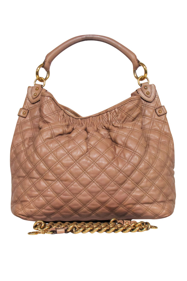Current Boutique-Marc Jacobs - Beige Quilted Leather "Stam" Handbag