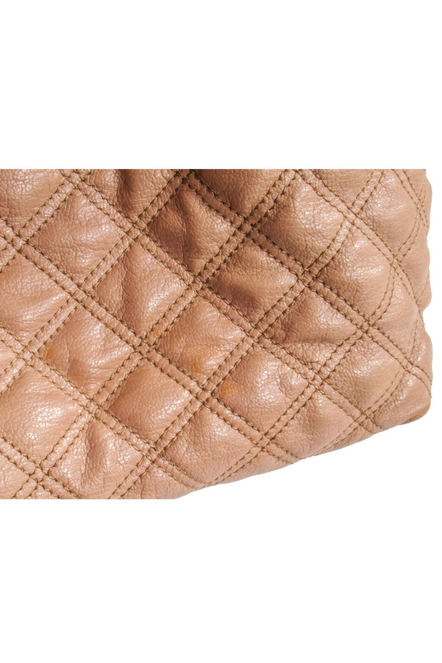 Current Boutique-Marc Jacobs - Beige Quilted Leather "Stam" Handbag
