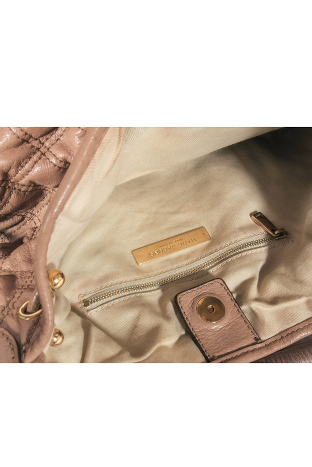 Current Boutique-Marc Jacobs - Beige Quilted Leather "Stam" Handbag