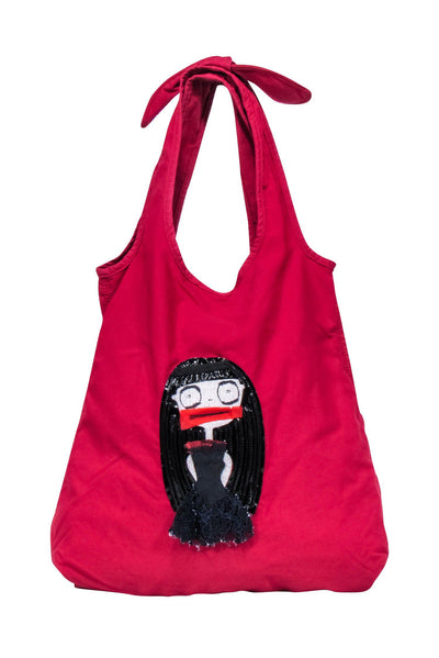 Current Boutique-Marc Jacobs - Red Fabric "Miss Marc" Shoulder Bag