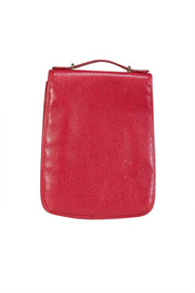 Current Boutique-Mark Cross - Red Pebbled Leather Crossbody Bag