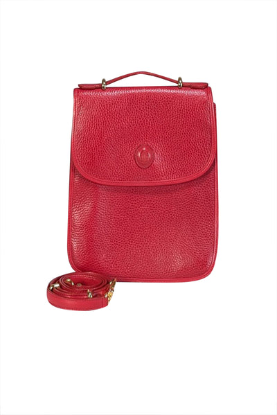 Current Boutique-Mark Cross - Red Pebbled Leather Crossbody Bag