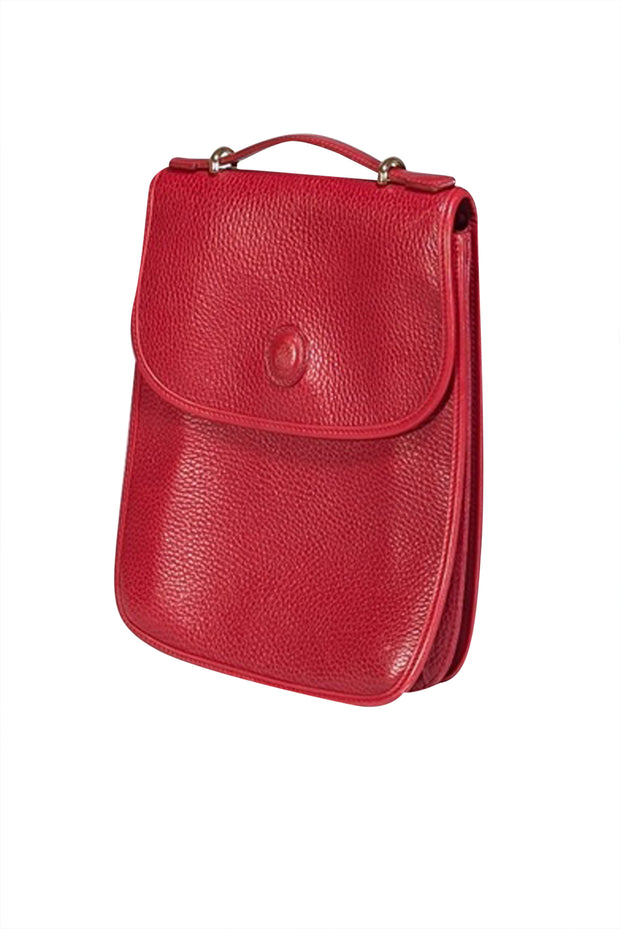 Current Boutique-Mark Cross - Red Pebbled Leather Crossbody Bag