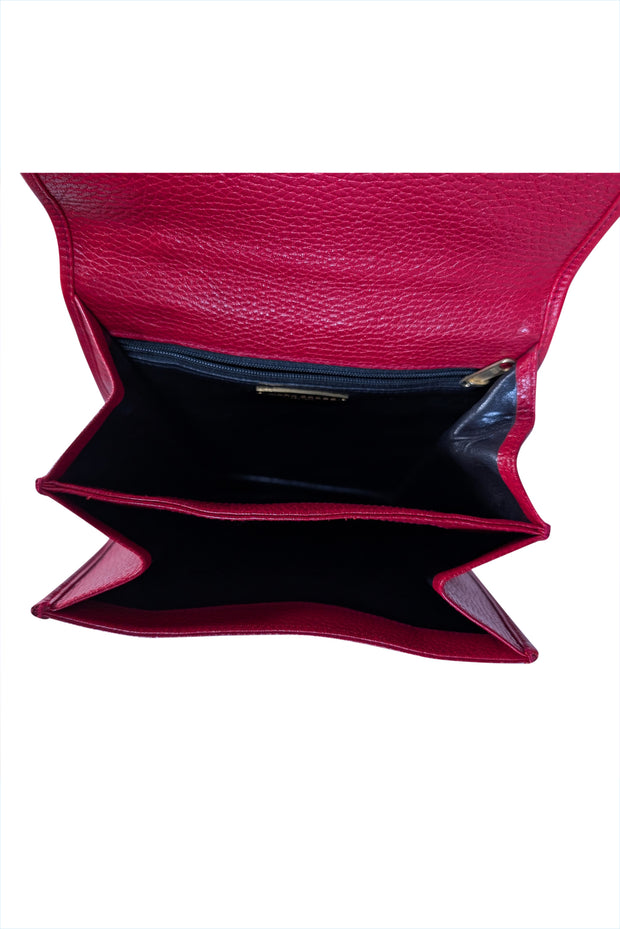 Current Boutique-Mark Cross - Red Pebbled Leather Crossbody Bag