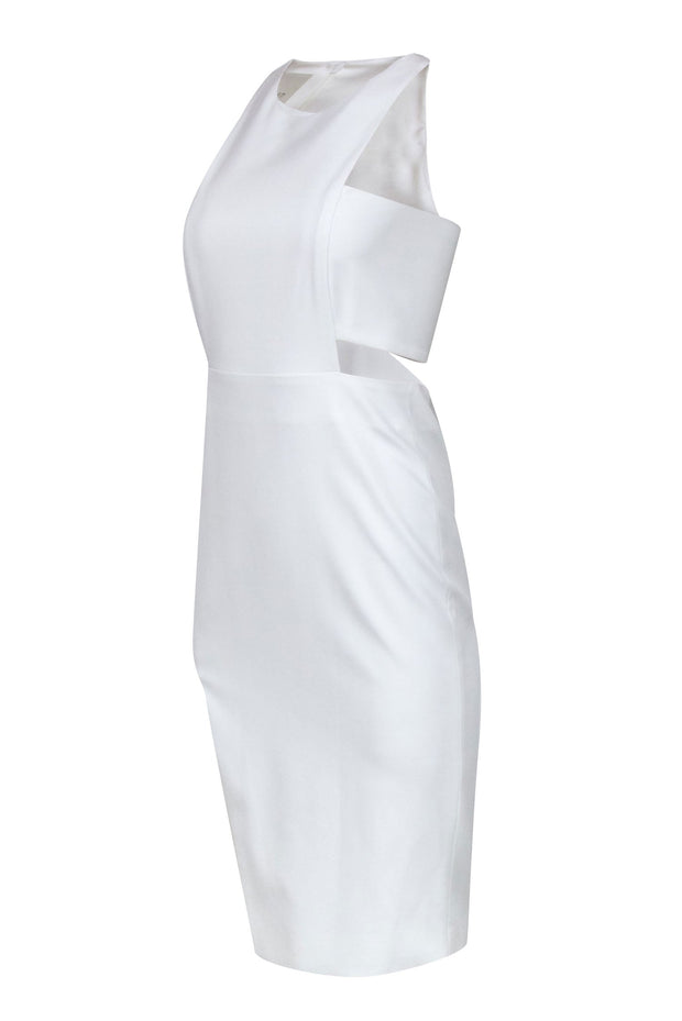 Current Boutique-Mason - White Sleeveless Dress w/ Side Cut Out Details Sz 2