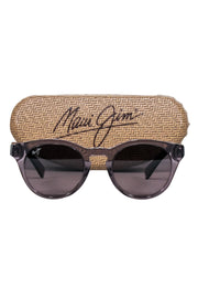 Current Boutique-Maui Jim - Greyish Brown Transparent Round Sunglasses