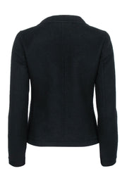 Current Boutique-Max Mara - Black Wool & Angora Rabbit Blend Jacket Sz 4