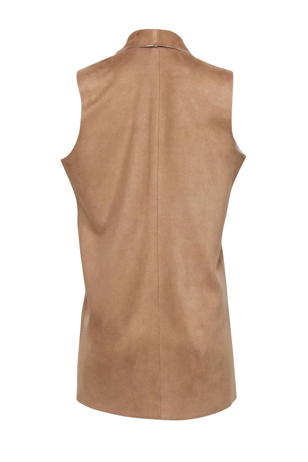 Current Boutique-Max Mara - Beige Suede Vest Sz XXL