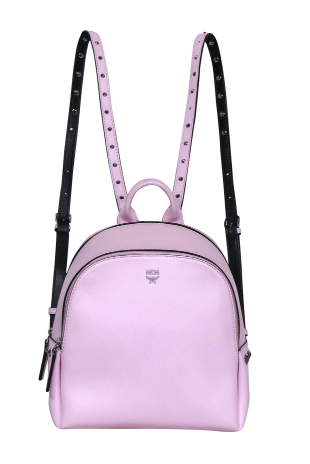 Current Boutique-MCM - Pink Leather Studded Mini Backpack