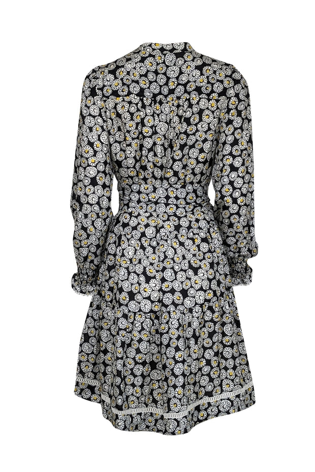 Current Boutique-Me & Em - Black & White Daisy Floral Print Dress Sz 8