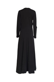 Me & Em - Black Fluid Crepe Twist Front Maxi Dress Sz 10 - Current Boutique