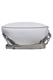 Current Boutique-Michael Kors - White & Light Grey Maisie Logo Sling Pack