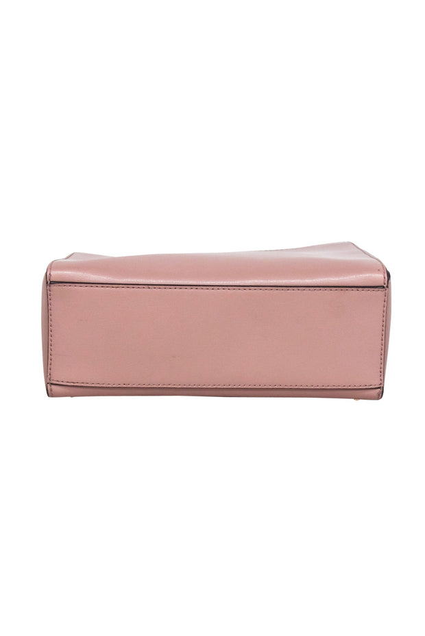 Current Boutique-Michael Kors - Beige Leather Studded Trim Crossbody Bag