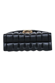 Current Boutique-Michael Kors - Black Quilted Leather Crossbody Bag w/ Gold Chain Strap