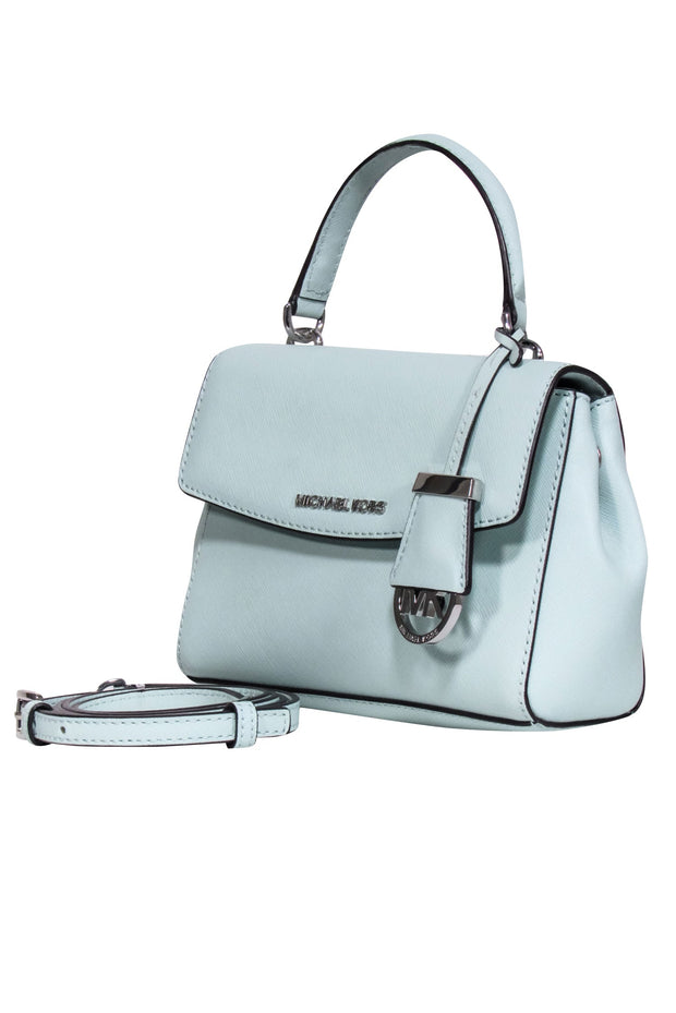 Current Boutique-Michael Kors - Mint Green Saffiano Leather Crossbody Bag