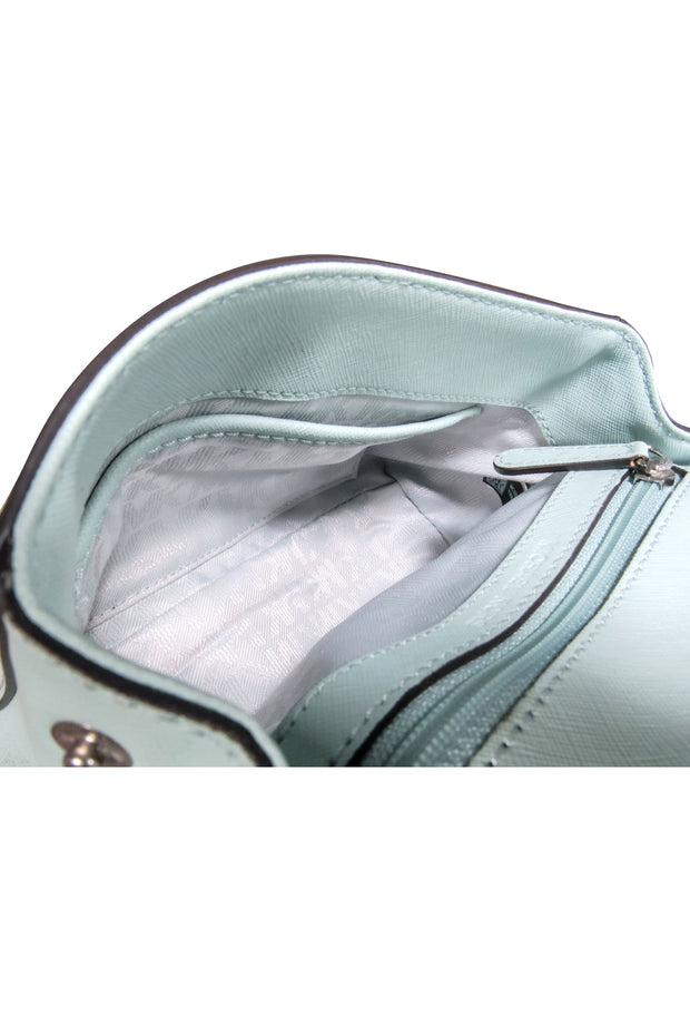 Current Boutique-Michael Kors - Mint Green Saffiano Leather Crossbody Bag