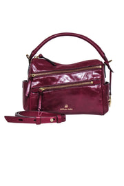 Current Boutique-Michael Kors - Burgundy Leather Top Handle Crossbody Bag