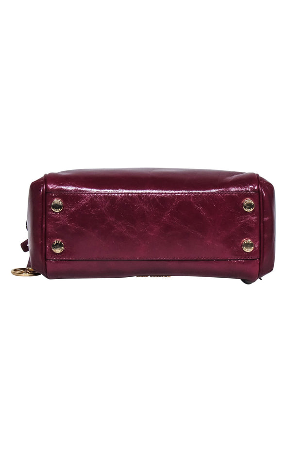 Current Boutique-Michael Kors - Burgundy Leather Top Handle Crossbody Bag