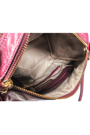 Current Boutique-Michael Kors - Burgundy Leather Top Handle Crossbody Bag