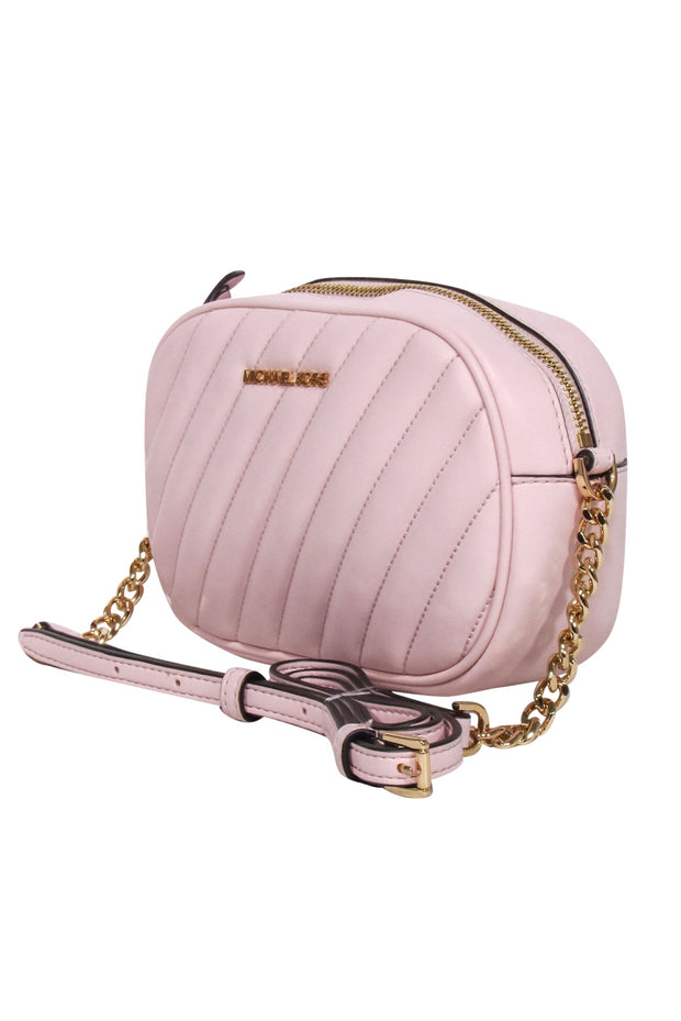 Current Boutique-Michael Kors - "Rose" Pink Small Quilted Crossbody Bag