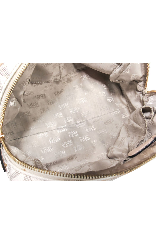 Current Boutique-Michael Kors - White Monogram Coated Canvas Handbag