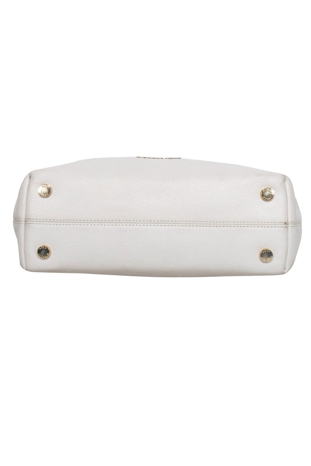 Current Boutique-Michael Kors - Ivory Pebbled Leather Shoulder Bag