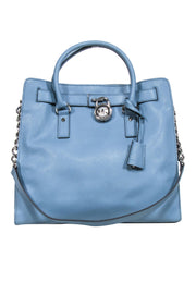 Current Boutique-Michael Kors -Light Blue Leather Tote Bag