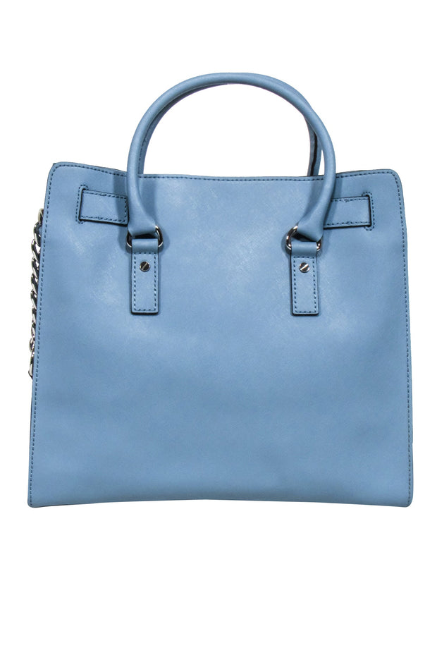 Current Boutique-Michael Kors -Light Blue Leather Tote Bag