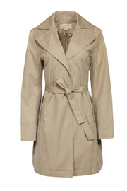 Current Boutique-Michael Kors - Beige Covered Button Trench Coat Sz L