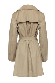Current Boutique-Michael Kors - Beige Covered Button Trench Coat Sz L