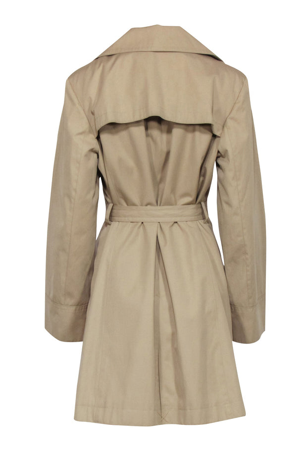 Current Boutique-Michael Kors - Beige Covered Button Trench Coat Sz L