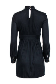 Current Boutique-Milly - Black Mock Neck Long Sleeve Dress Sz S