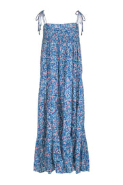 Current Boutique-Mirth - Blue & Pink Floral Print Maxi Dress Sz S