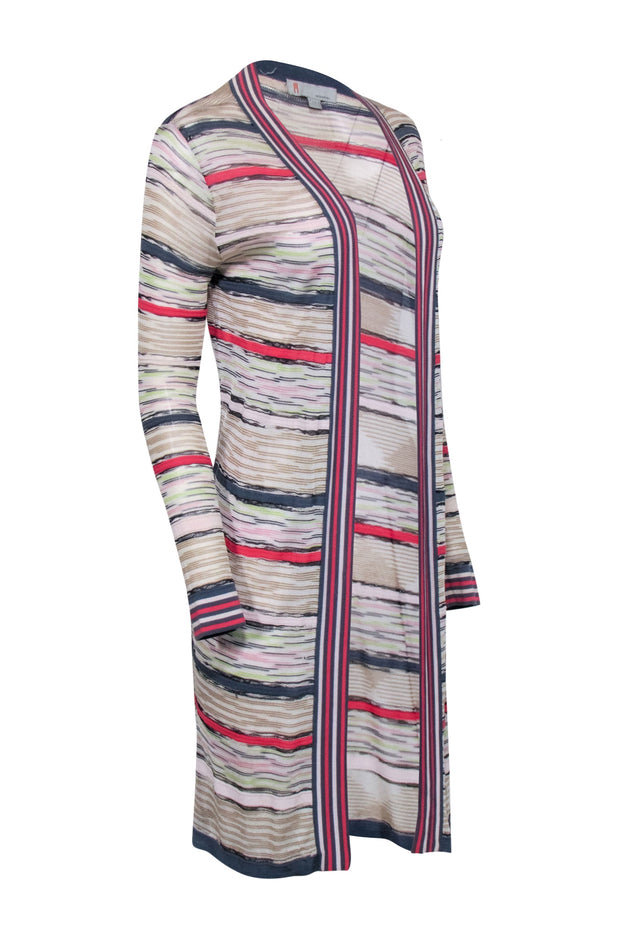 Current Boutique-Missoni - Beige, Grey, & Multi Color Print Cardigan Sz 4