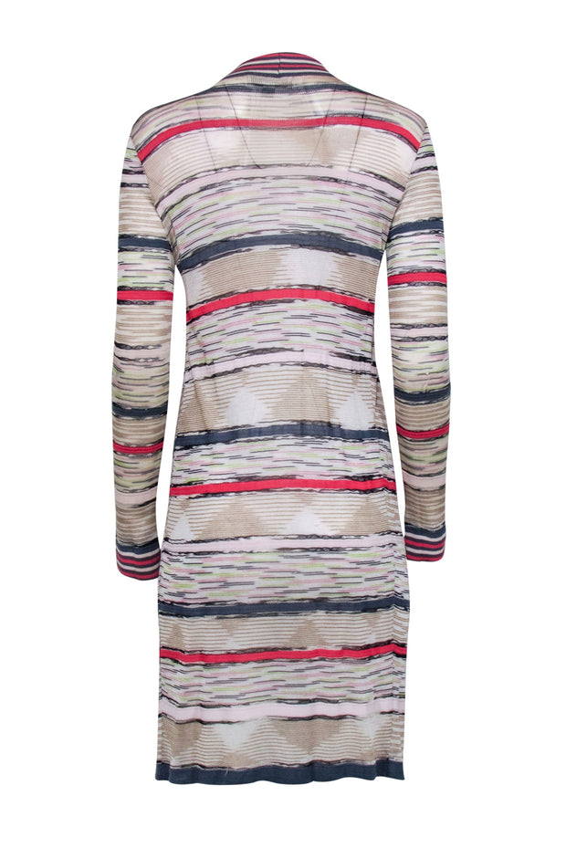 Current Boutique-Missoni - Beige, Grey, & Multi Color Print Cardigan Sz 4