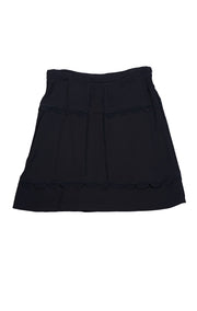 Missoni - Black Scallop Skirt Sz M - Current Boutique